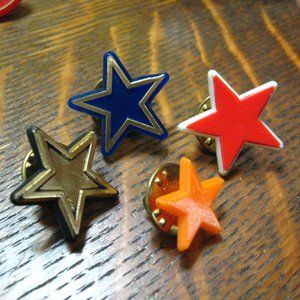 ⭐️ Shining Star Achievement Vintage Lapel Pins (4